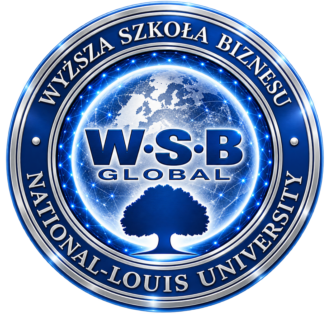 Logo Wyższej Szkoły Biznesu – National Louis University